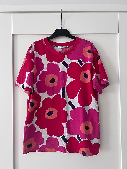 Marimekko punainen unikko t-paita S