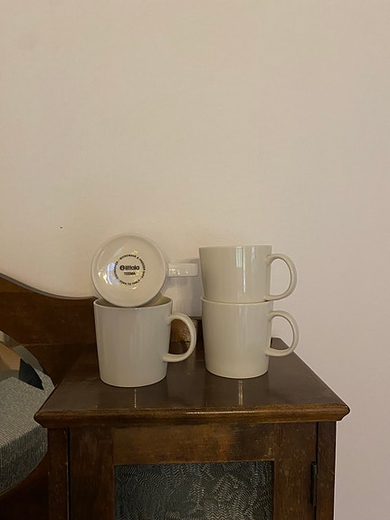 Iittala Teema mukit valkoinen