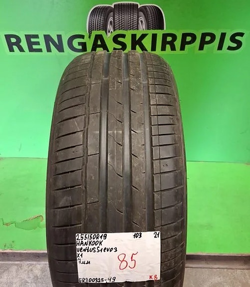255/50R19 Hankook Ventus S1 Evo 3 103  kesärengas