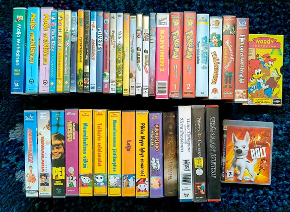 VHS, DVD ja PS3 peli
