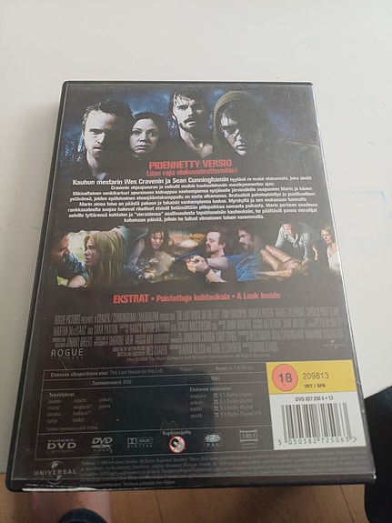 Viimeinen talo vasemmalla DVD-elokuva