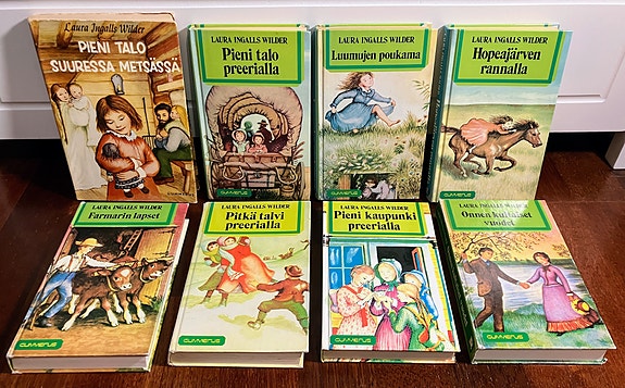 Tyttökirja Laura Ingalls Wilder 8x Pieni talo preerialla