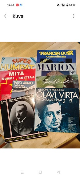 muutama vanha LP levy