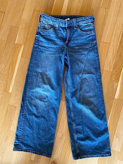 H&M farkut denim koko 134 sininen tytöille