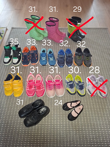 Lasten kenkiä koot 24-35
