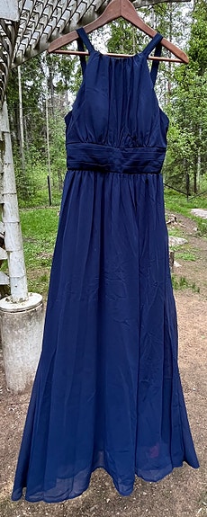 Shein iltapuku XS sininen