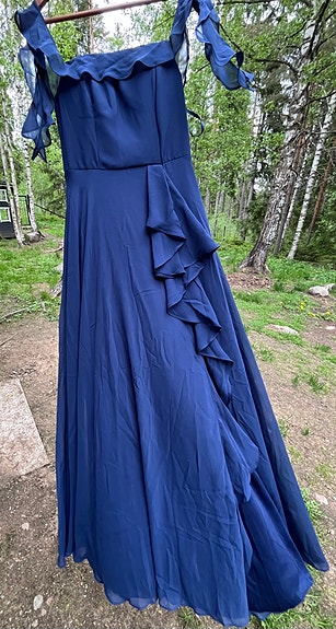 Shein iltapuku XS sininen