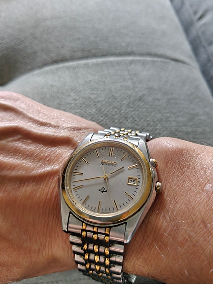 Seiko Kinetic teräs/kulta