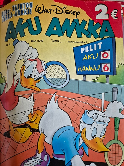 Kuusi vuotta Aku Ankka lehtiä ja viisi vuotta kuukauden sarjisextroja