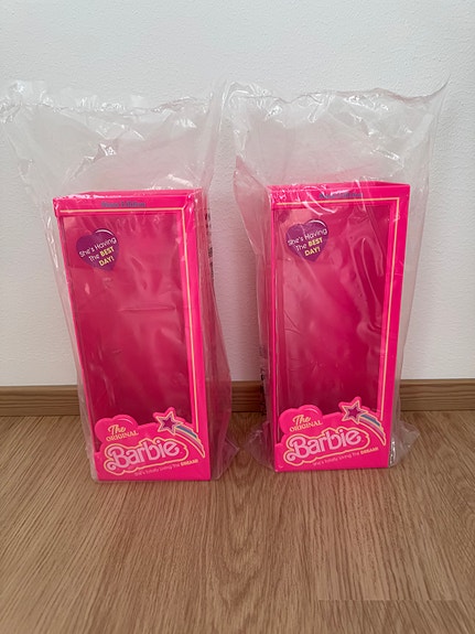 Barbie The Movie popcorn box