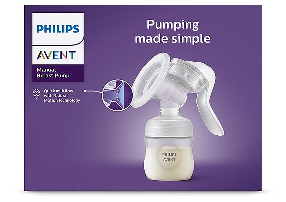 Philips Avent manuaalinen rintapumppu + ilmaiseksi Happy Soft & Delicate -vaipat