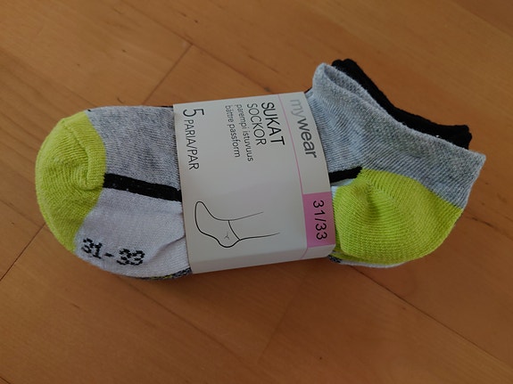 Uudet nilkkasukat 31/33