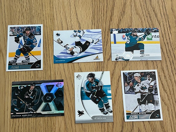 San Jose Sharks jääkiekkokortit 12 kpl