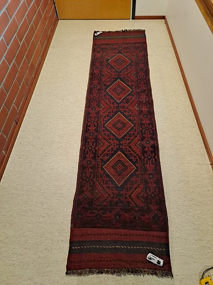 Kudottu Kelim matto 251x65cm uusi