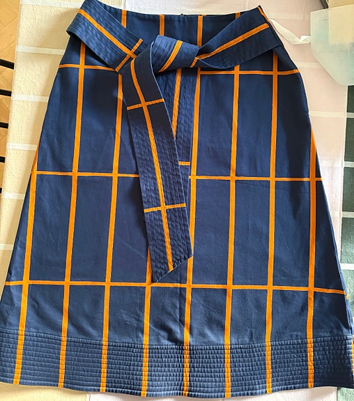 Marimekko koko 36 Limoniitti tiiliskivi hame