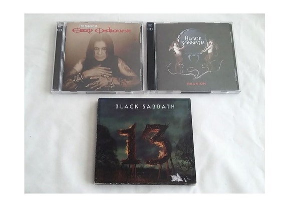Black Sabbath / Ozzy Osbourne: Kuusi CD-levyä, setti, metal, rock