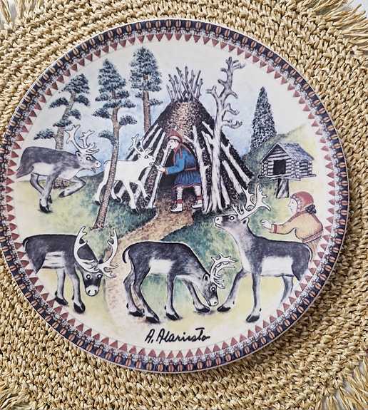 Arabia Alaristo seinätaulu, lappi-lautanen, 22.5 cm