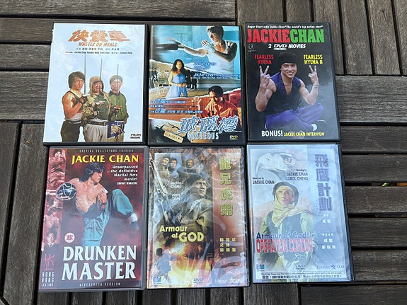 Jackie Chan klassikkoja Armour of God I & II, Drunken Master, jne.