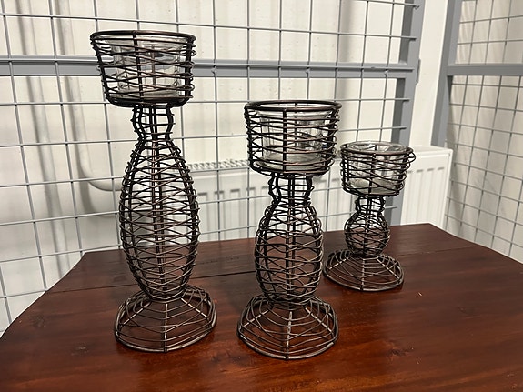 Partylite apteekkari trio kynttilänjalat / tuikkupidikkeet