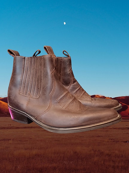 Rockwood ruskeat matalavartiset bootsit nahkaa 41