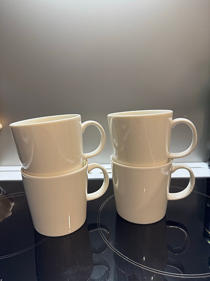 Iittala Teema mukit valkoinen