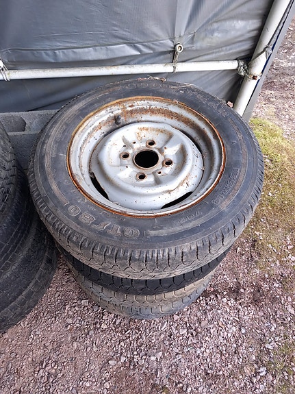 Mazda takaveto 4x110 13" vanteet, 4 kpl. Käy myös Corolla KE20 jne.
