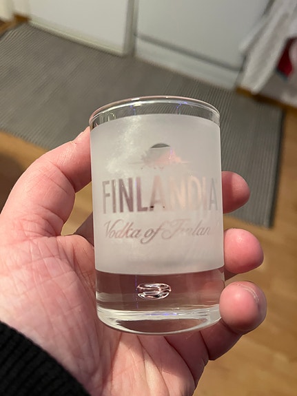 Finlandia vodka shottilasi
