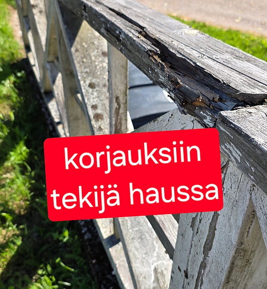 Tekijä puutalon korjauksiin