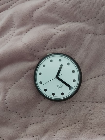 vintage pop Swatch kello hihnaton