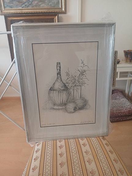 Signeerattu ja numeroitu vedos 42x55cm