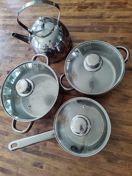 Arabiaa,kattilat, kahvipannu