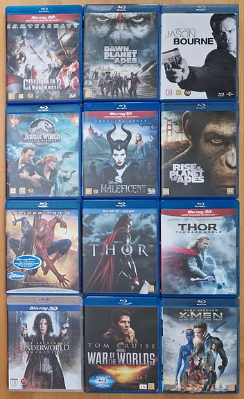 Blu-Ray Elokuvia