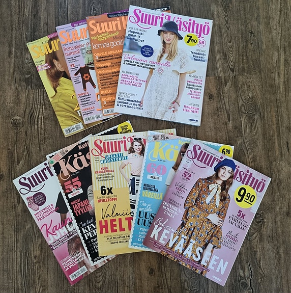 Lehti: Suuri käsityö ja Kotiliesi käsityö x 9