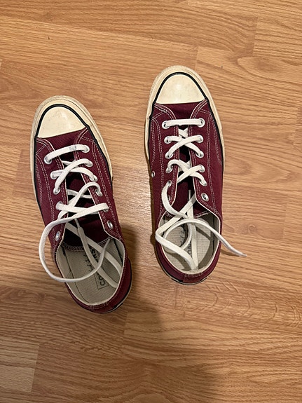 Converse All Star low-top sneakers in burgundy