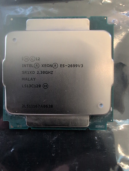 Intel Xeon E5-2699 V3 - 18 CPU - 3.6GHz