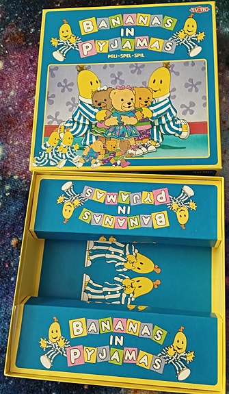 Pyjama banaanit lautapeli 1999 vuodelta