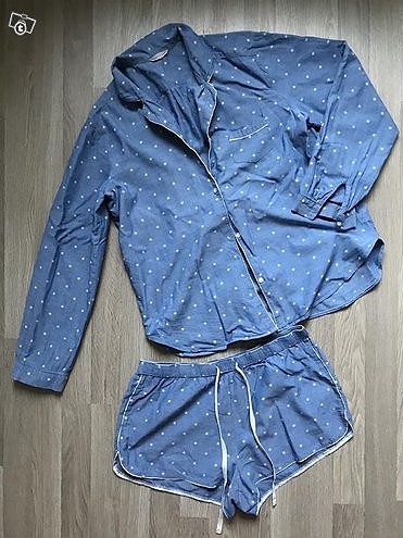 Puuvilla pyjama paita ja shortsit 36 S