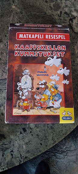 Magneettipeli lautapeli Mauri Kunnas kaapelikellon kummitukset magneettti peli