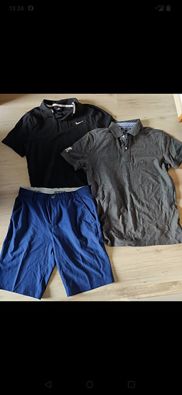 Nike ja Tommy Hilfiger miesten pikeepaidat ja shortsit koko M