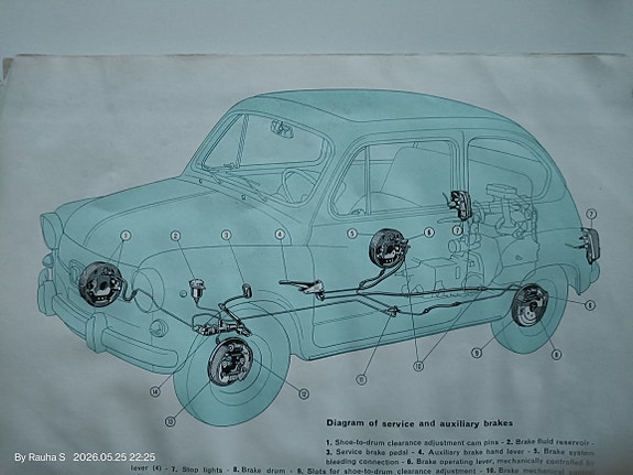 Fiat 600 D instruction book/ohjekirja, manuaali