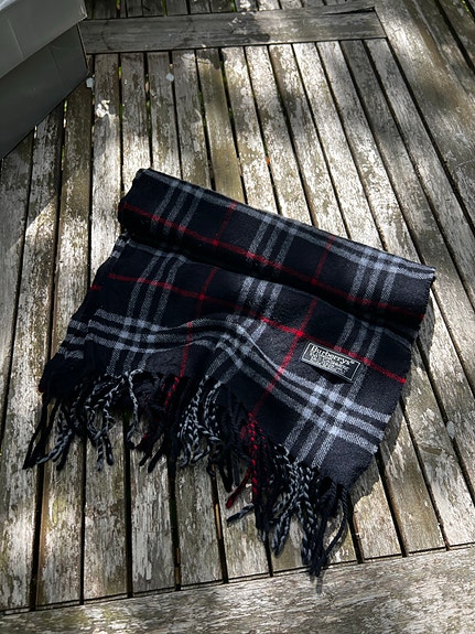 Burberry huivi navy blue vintage