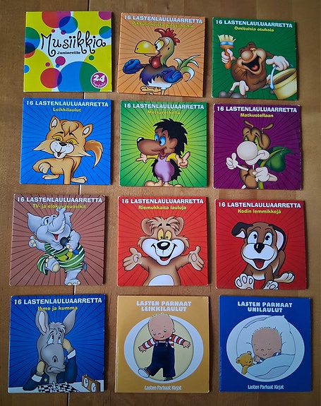 Lasten musiikki-cd:t 12 kpl