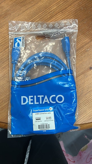 Deltaco USB 3.0 kaapeli sininen