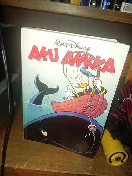 Myydään 11 Aku Ankka kirjaa sekä 11 kansiota Aku Ankka lehtiä