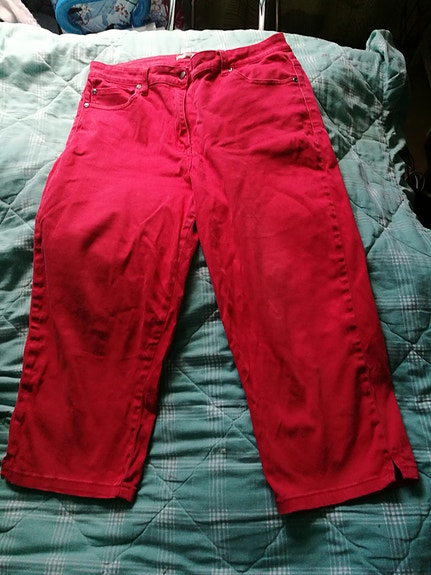 Impuls- kaprit pituiset farkut 34"-21" (42C)punaiset