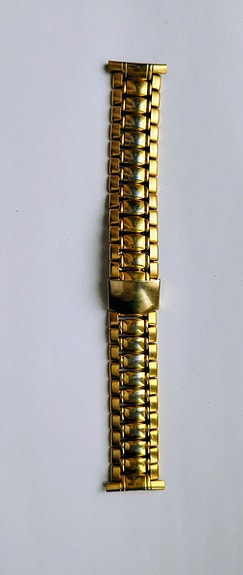 22 mm Kullan värinen hieno kellon ranneke