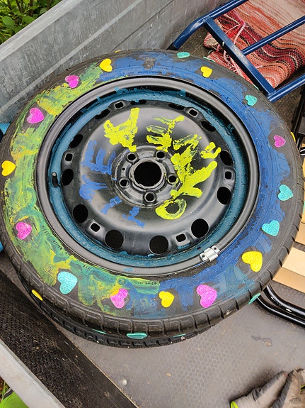 VW 15" peltivanne hyvällä renkaalla