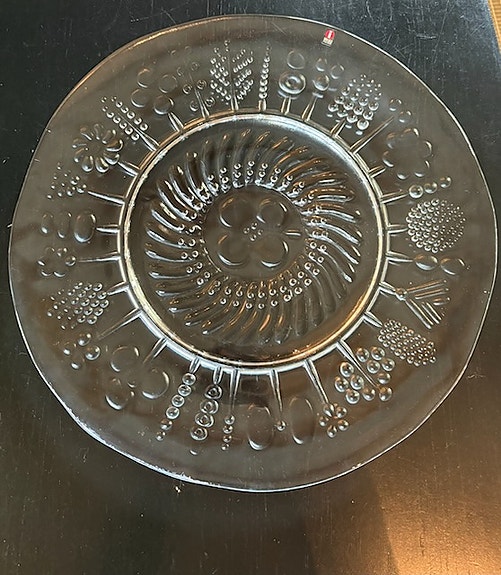Iittala Flora lasilautanen/tarjoiluvati