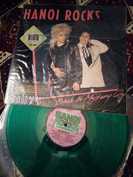 Hanoi Rocks – Back To Mystery City (green) LP USA Promo