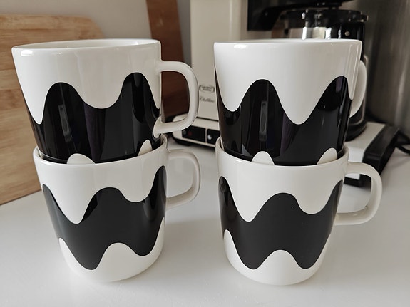 4kpl Marimekko Lokki -mukeja, 4dl